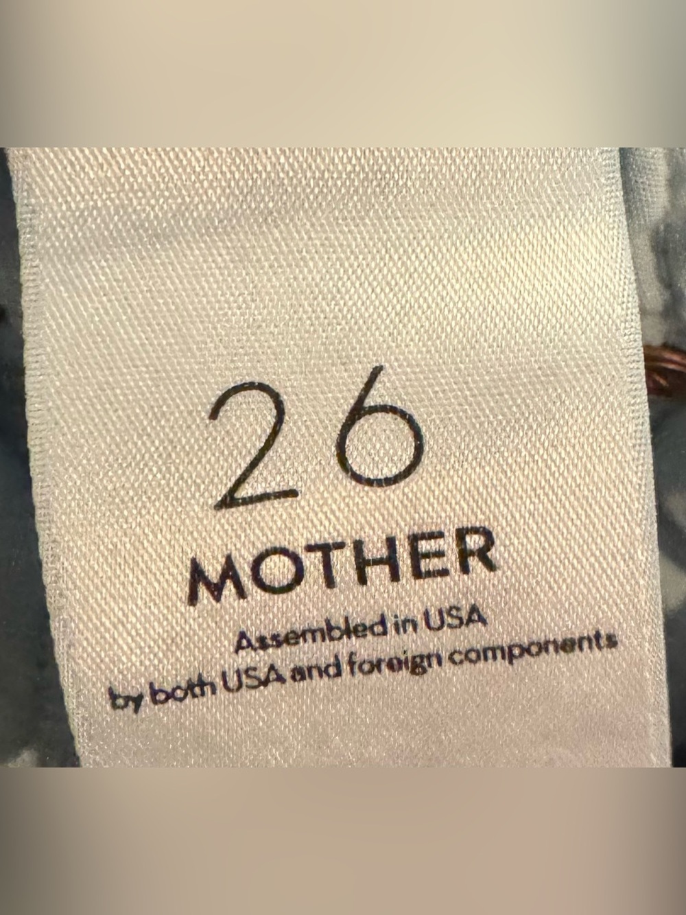MOTHER The Looker Dark Wash Distressed Jeans - Size 26 - Picture 7 of 7